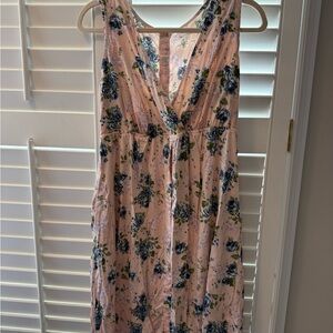 Motherhood Maternity Sleeveless Pink Delivery Gown